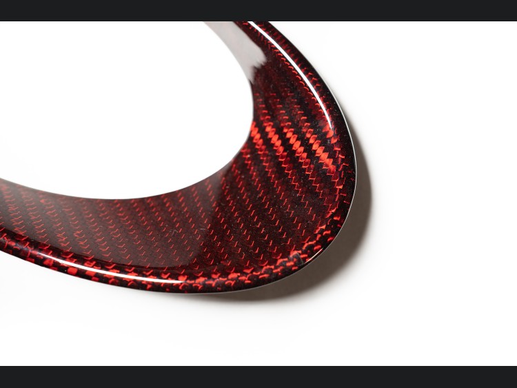 FIAT 500 Driving Lights Frames Carbon Fiber NA Model Red Candy